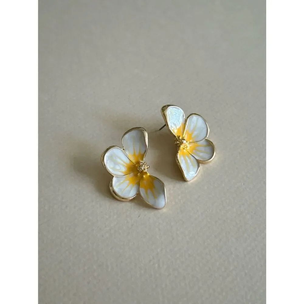 Flower earrings M1801 - Picture 6 of 7